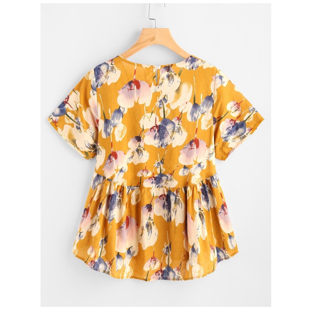 l a s t o n e 🌿 amber orchid // mustard floral - Picture 2 of 5